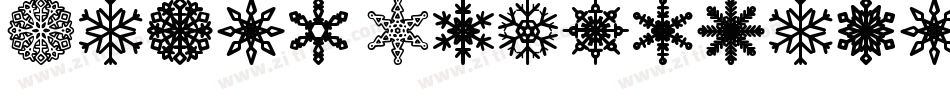 Paper Snowflakes字体转换